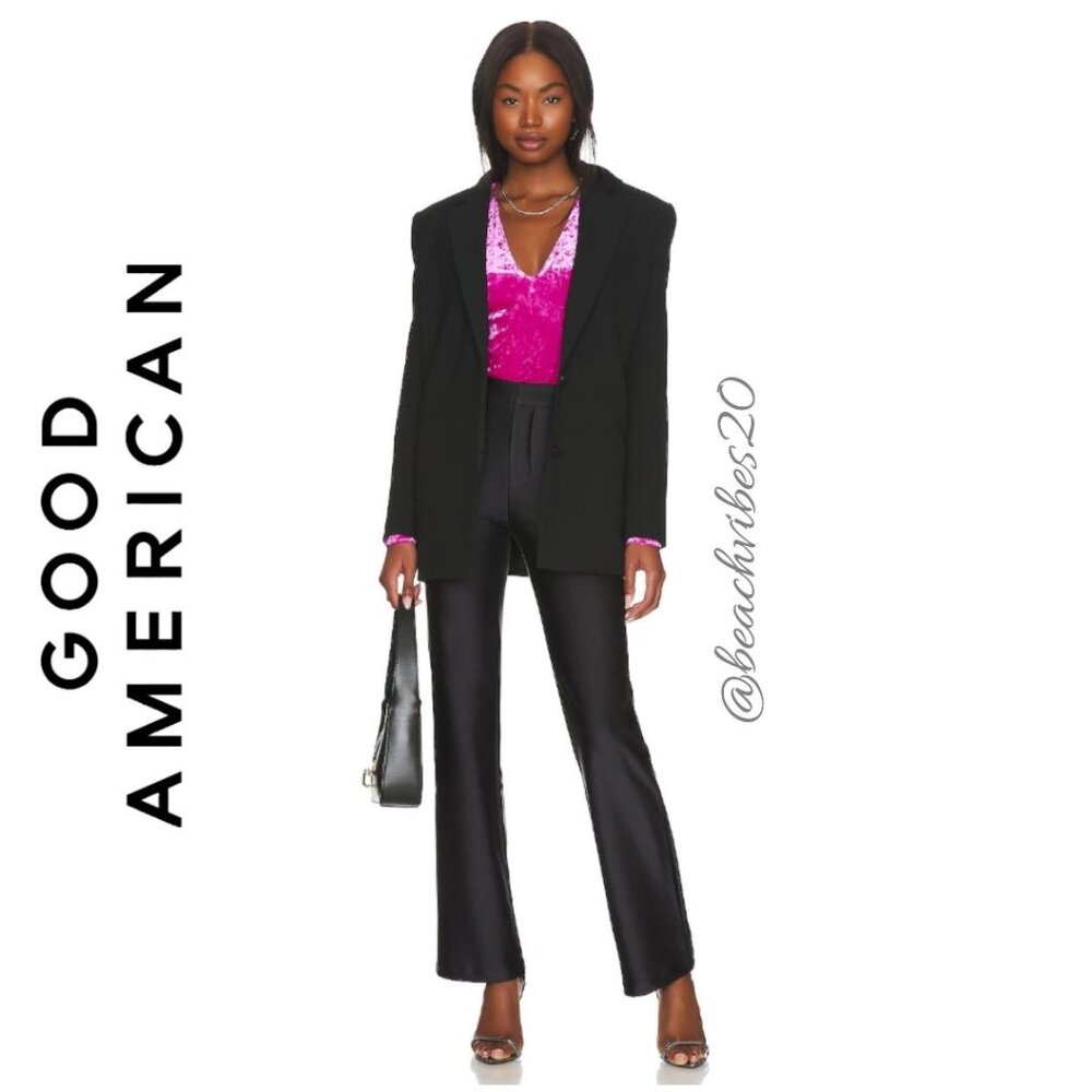 GOOD AMERICAN Boss Disco Trouser Black001 4/27 NWT